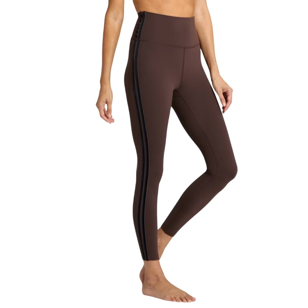 All in Motion Women's Brown Piped Everyday Soft High Rise 7/8 Leggings Size M